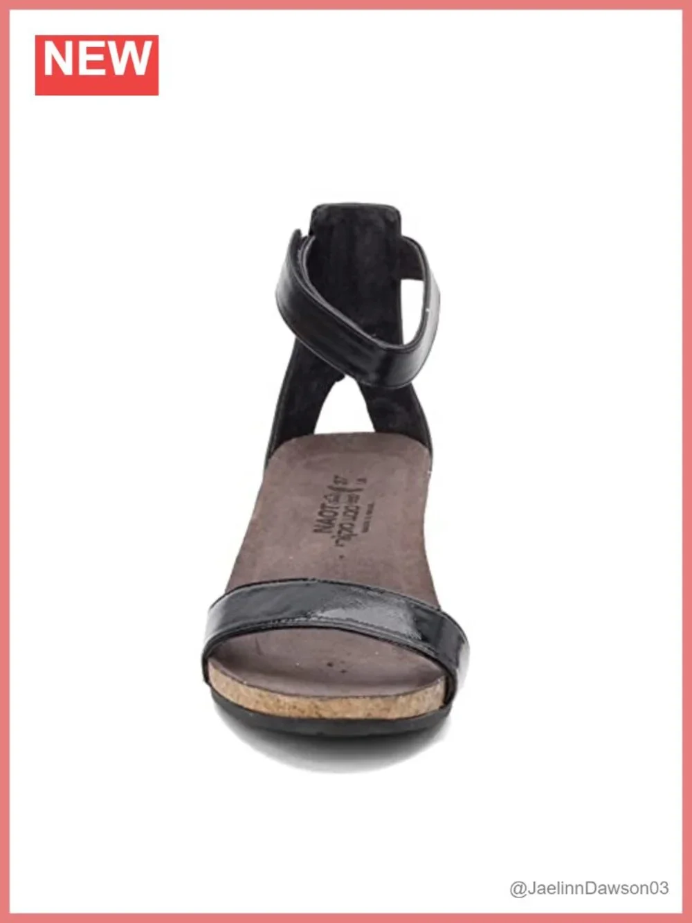 Naot Womens Pixie Leather Wedge Sandals Ankle Strap Adjustable Comfortable